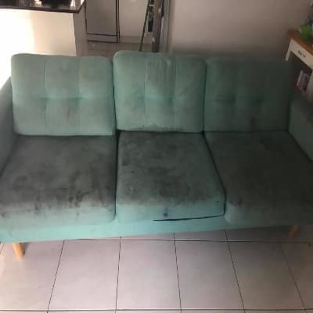 upholstery cleaning results